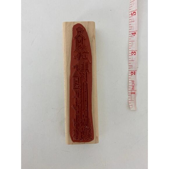 Vintage stamp for scrapbooking, card making, and crafts - Birdhouses Spring - Picture 4 of 4